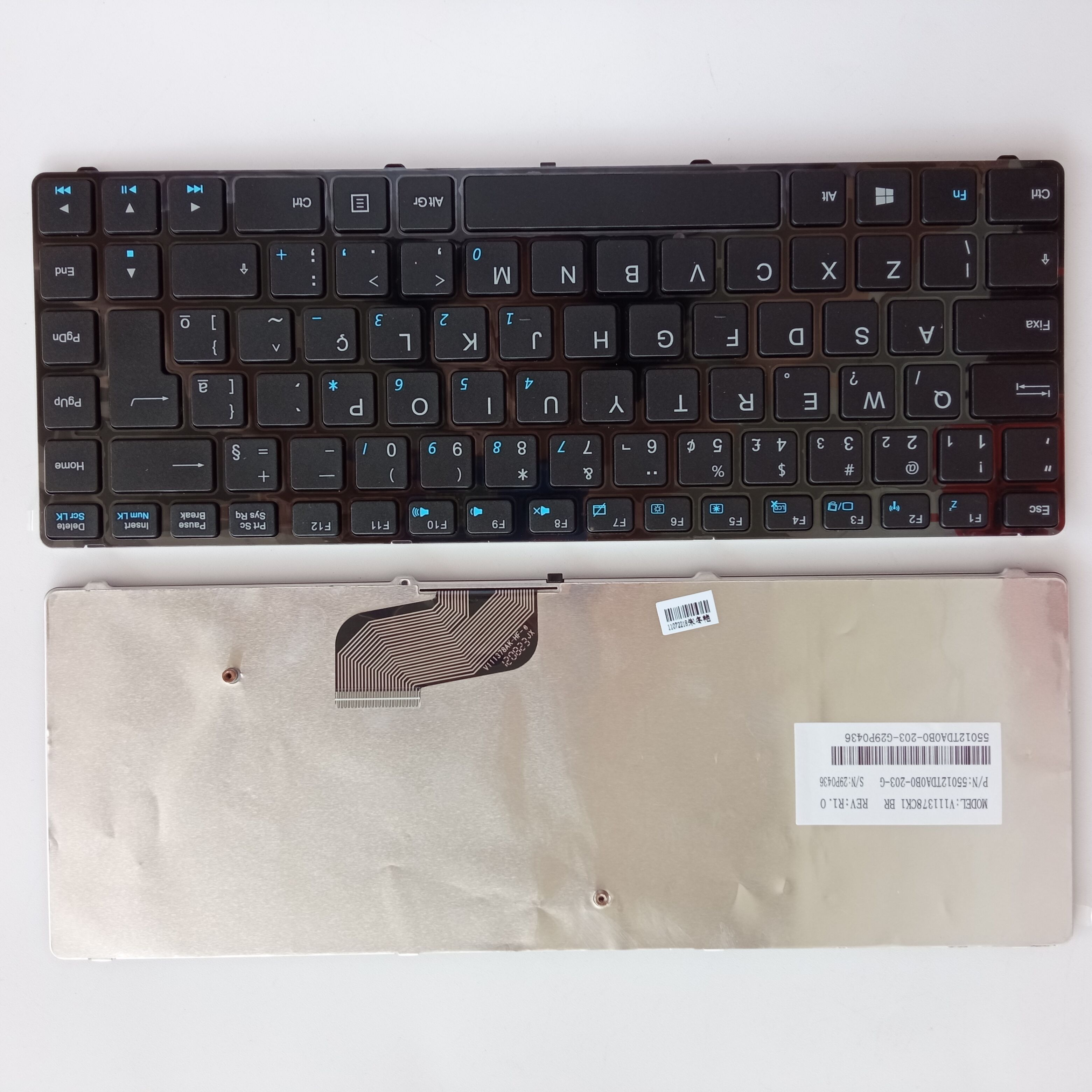 Picture of New Replacement Laptop Keyboard For HAIER 7G-3 BLACK FRAME BLACK BR Layout